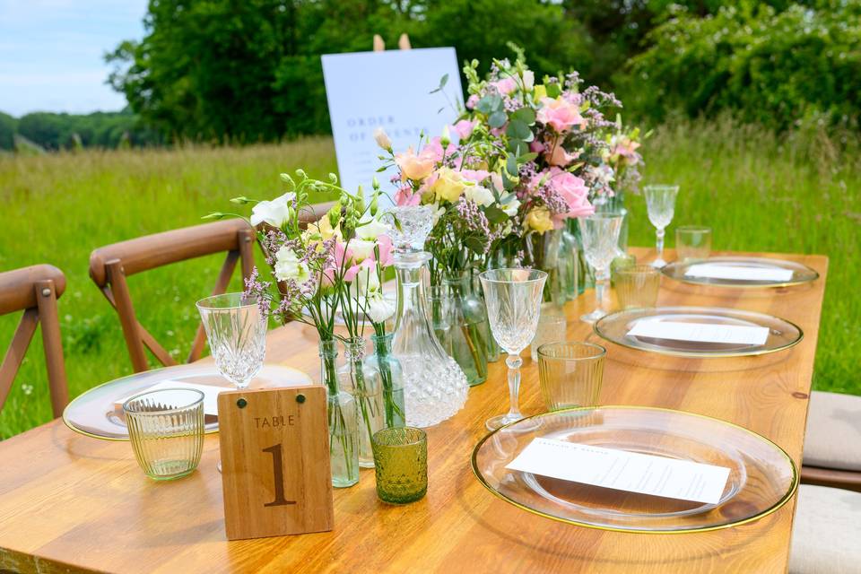 Table set up