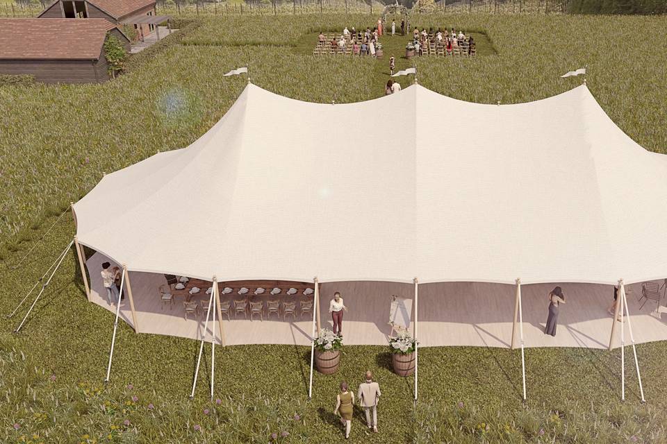 Wedding marquee