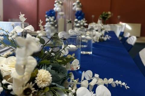 Blue and White gives royal