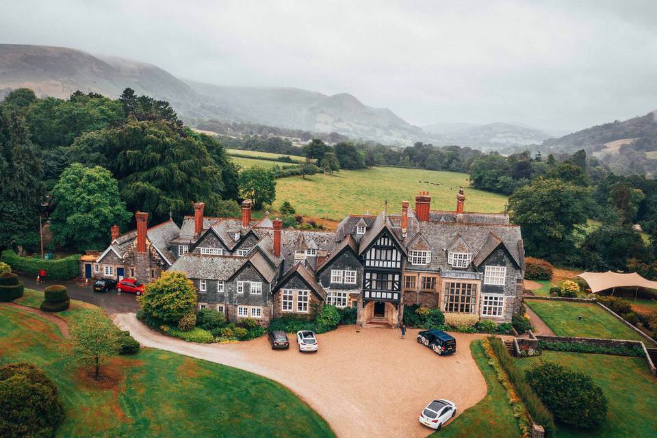 Glass roof stables