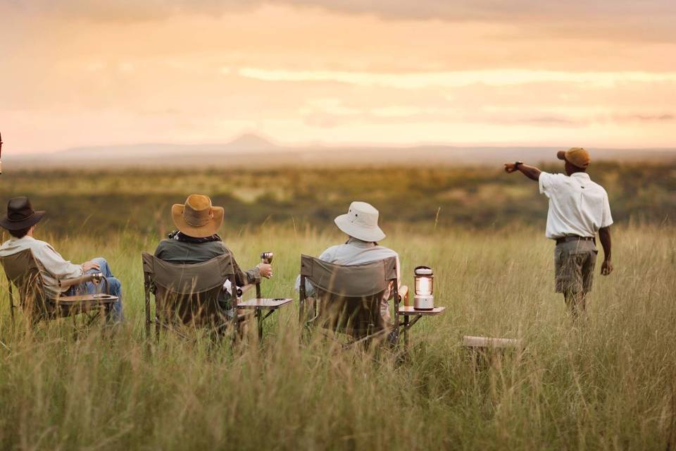 Sundowner in Tanzania