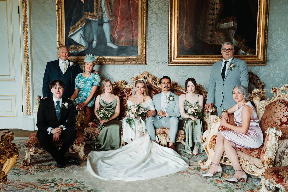 Wedding group portrait