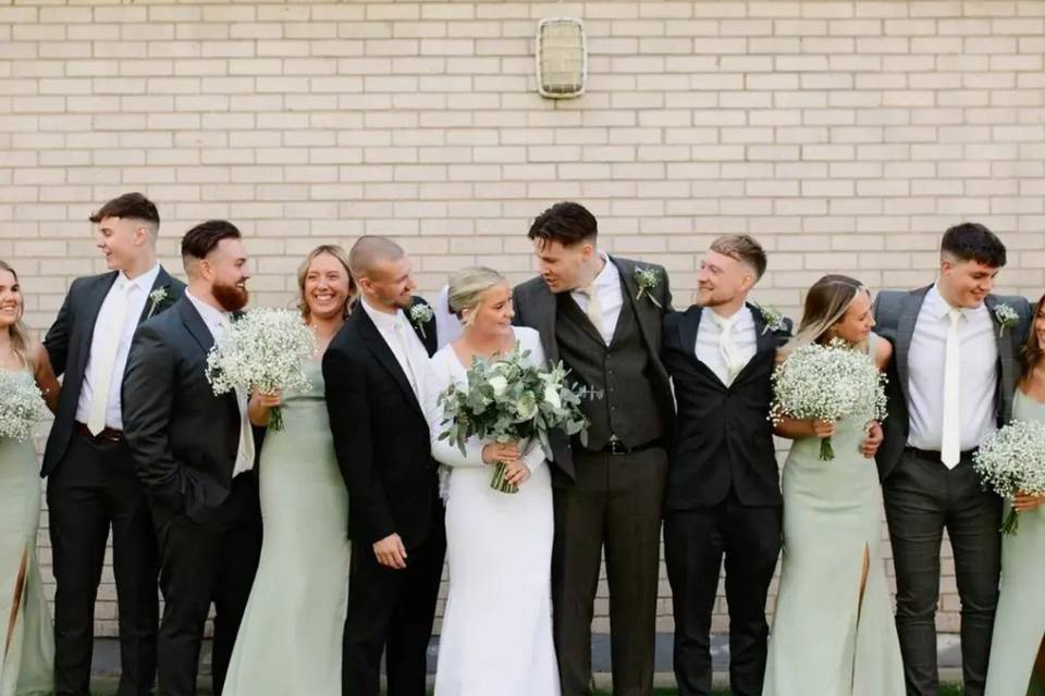Bridal party dressing