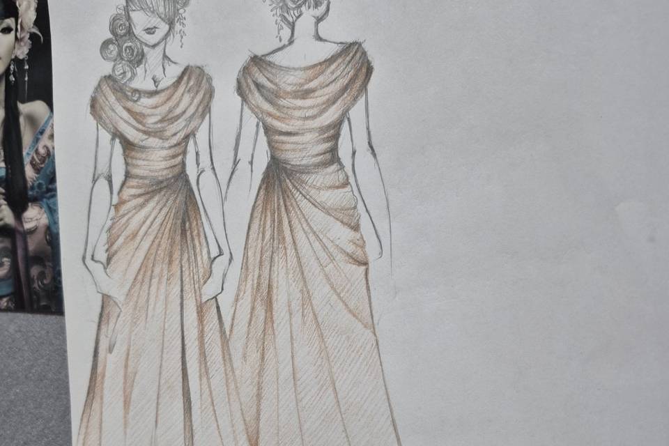 Sketch mother of the bride