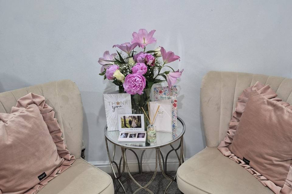 Seating in studio