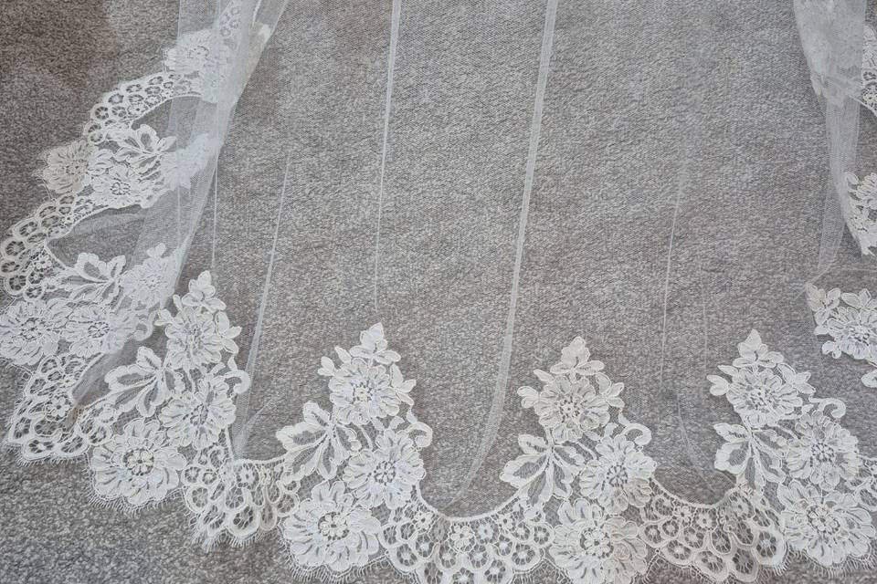 Handmade mantilla veil