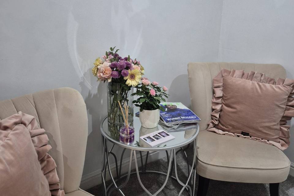 Studio seating area