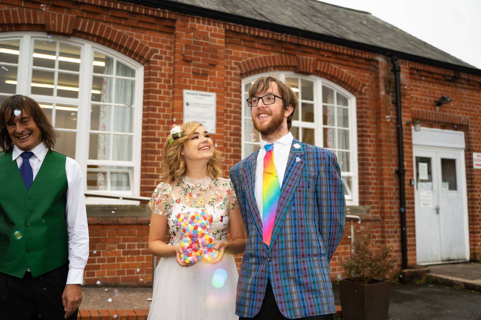 L&E's Rainbow Wedding