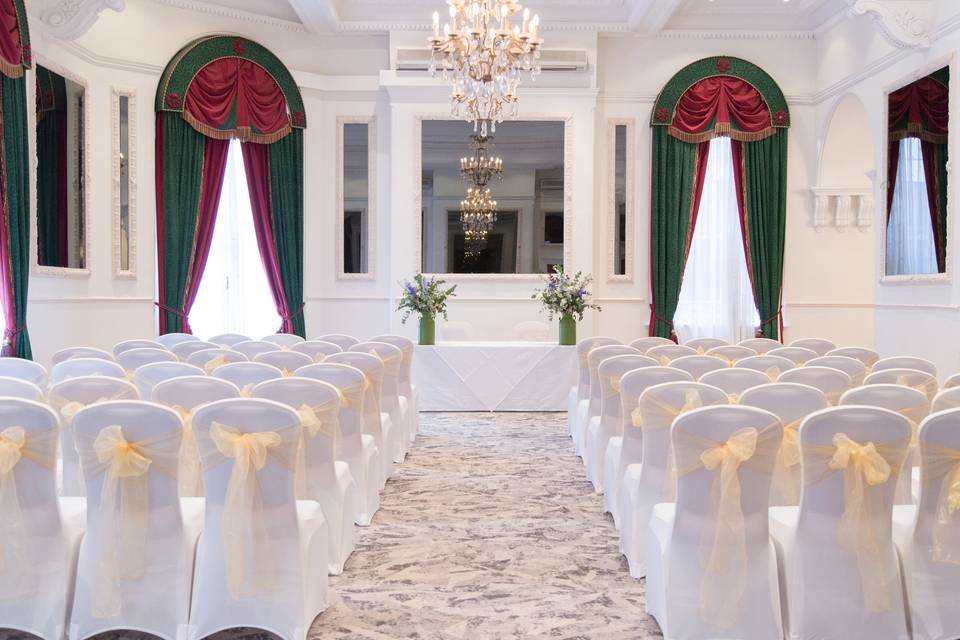 Ceremony in The Marlborough Suite