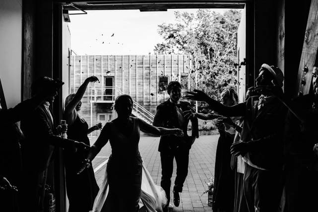 The Bride and Groom arrival