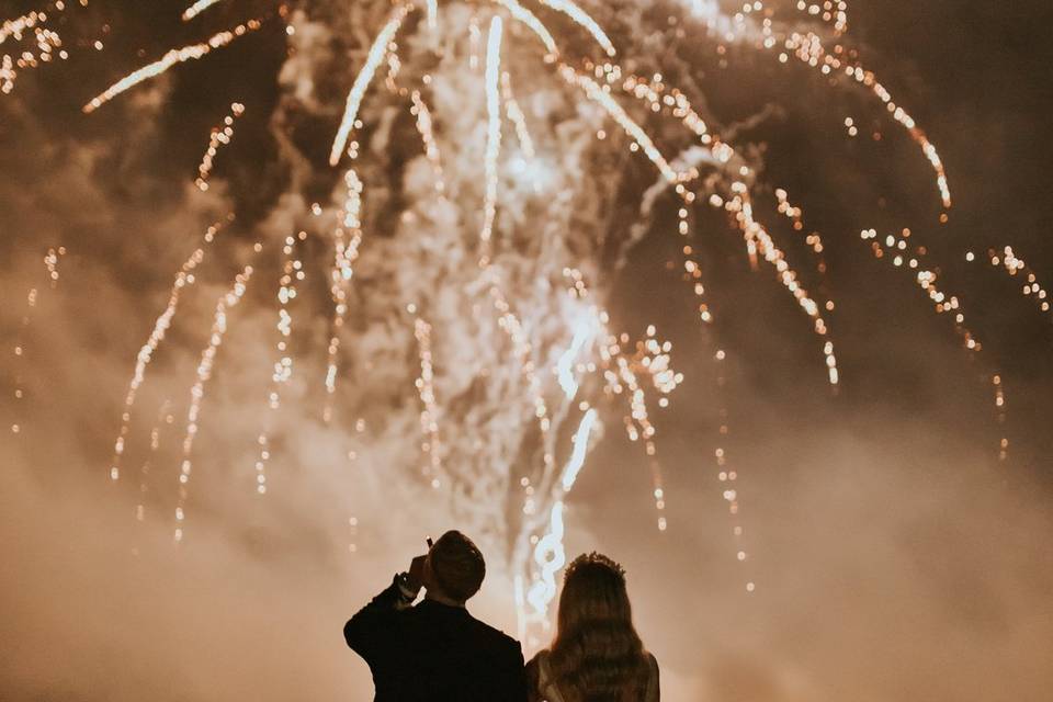 Real Bride Fireworks