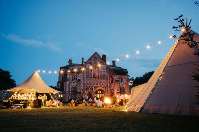 Tipi at night