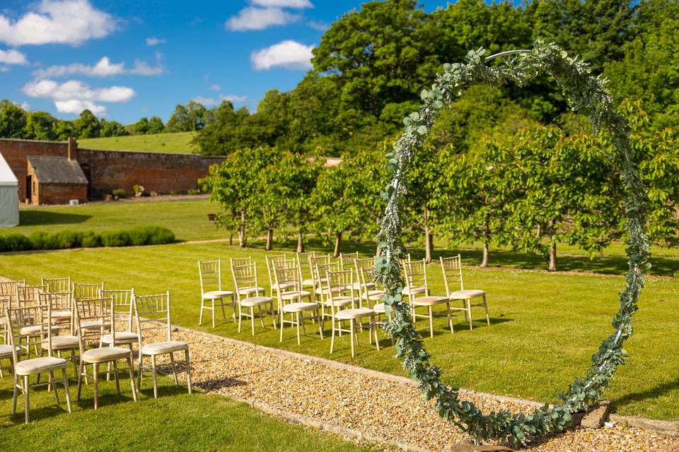 Ceremony set up