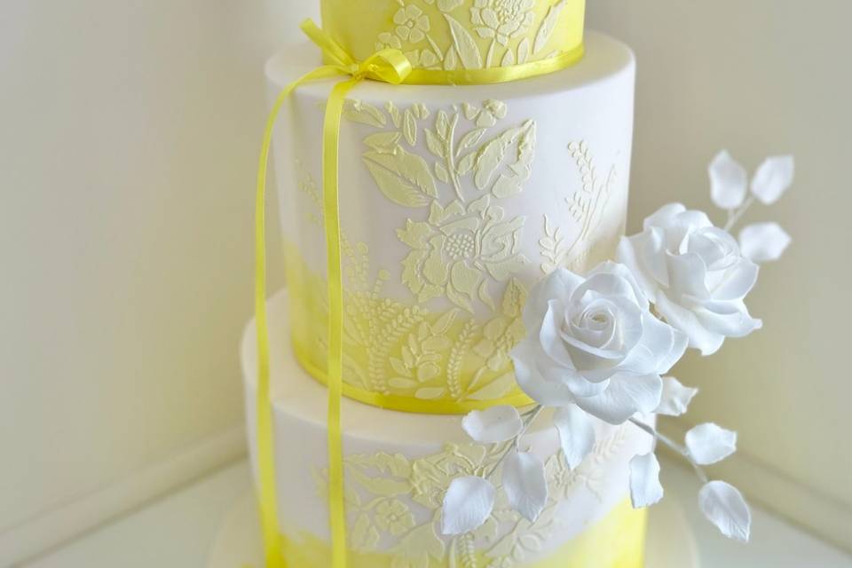 Yellow floral design