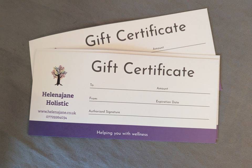 Gift Vouchers