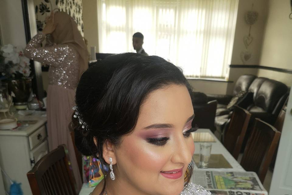 Civil bride hair and makeup