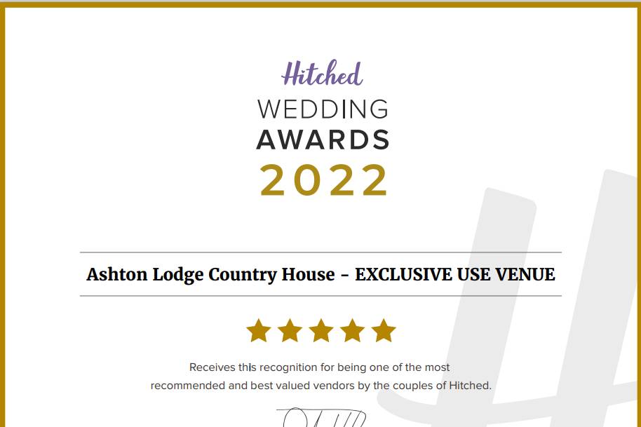Ashton Lodge Country House - EXCLUSIVE USE VENUE