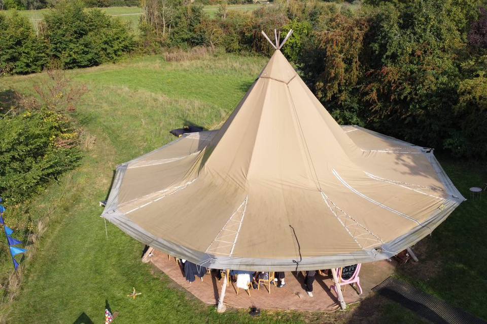 Tipi in Wild Meadow