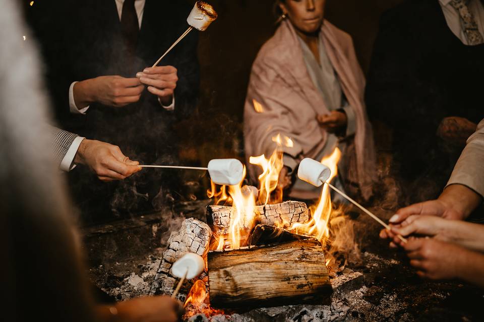 Smores around the fire-pit