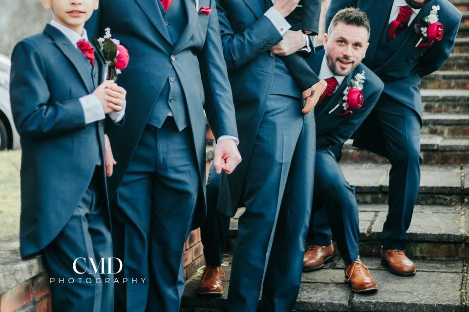 Groom and groomsmen