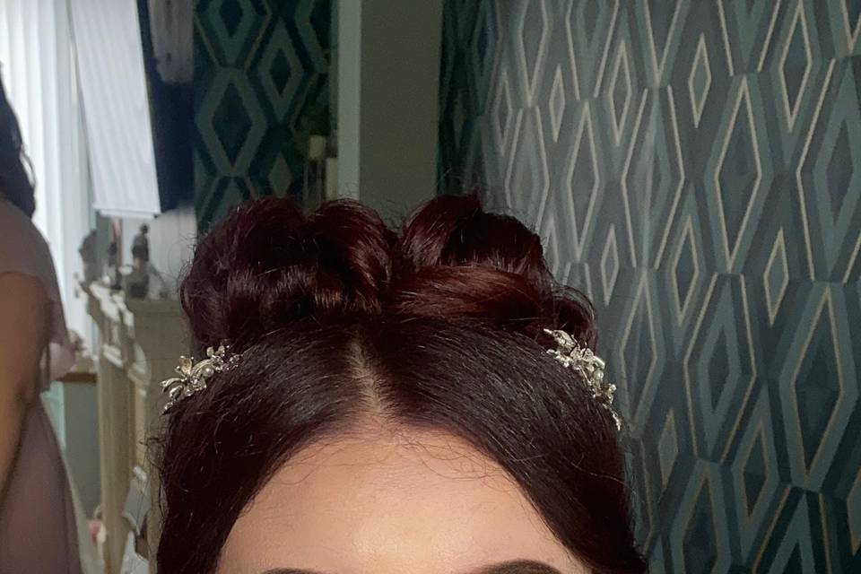 Soft bridal glam