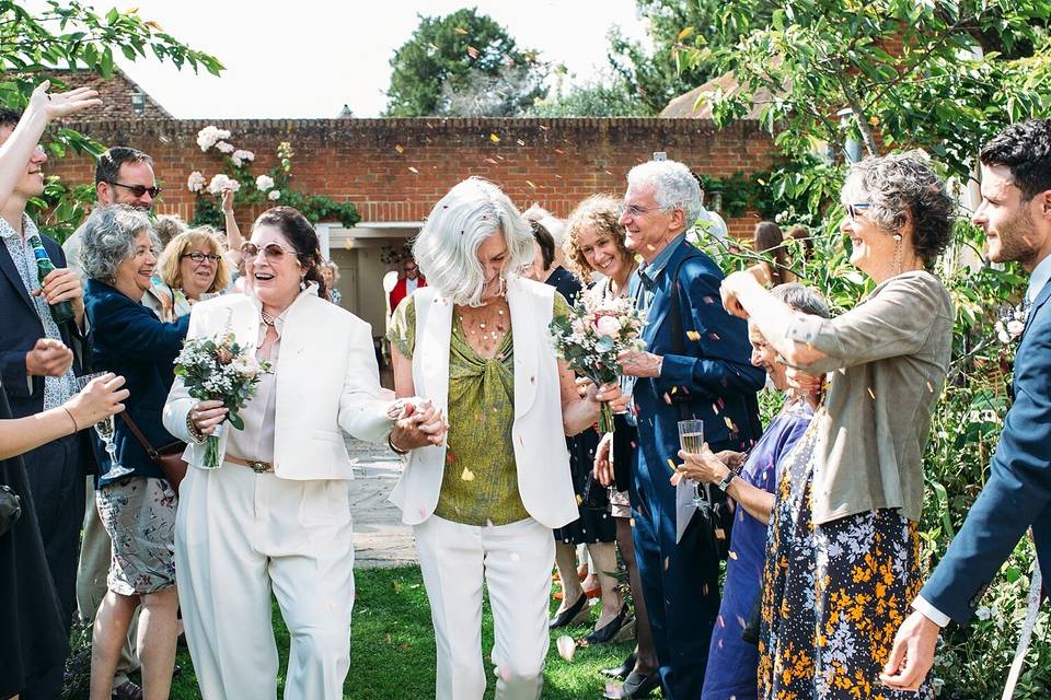 Two Brides - just married