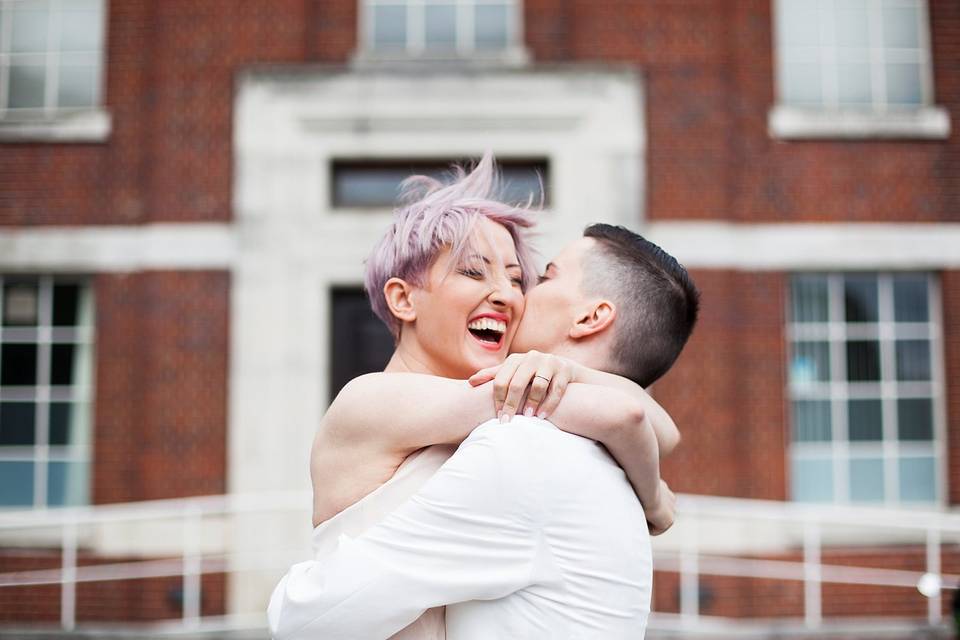 Urban LGBTQ wedding