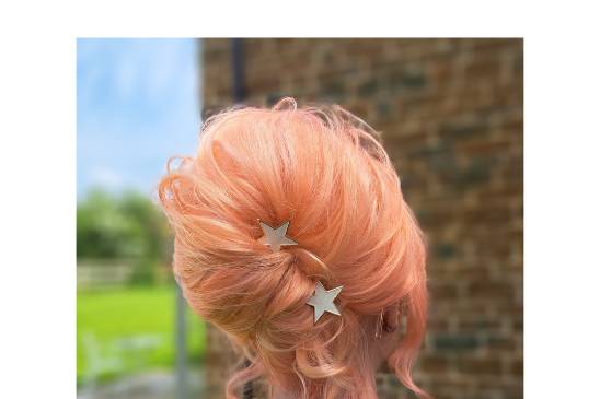 Beehive bridal hair