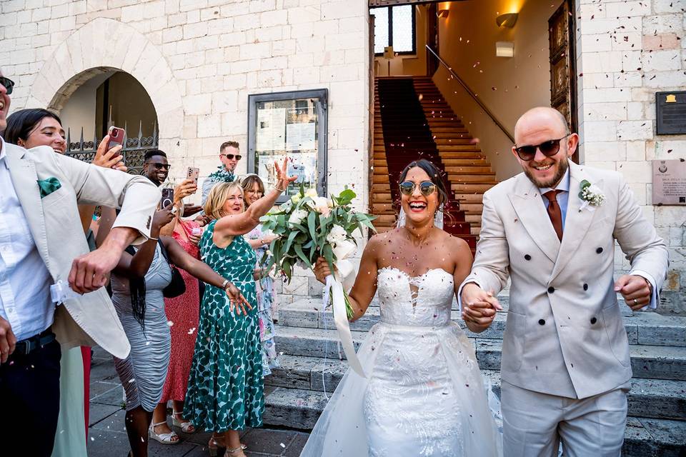 Civil wedding in Assisi