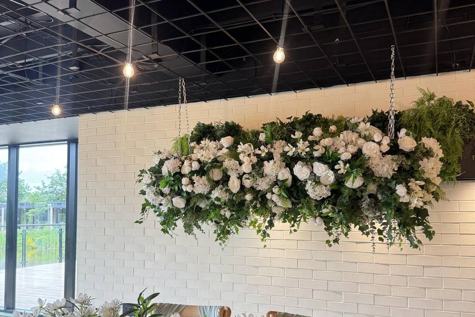 Hanging backdrop at Whistle