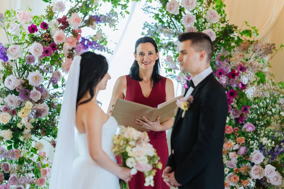 At the altar