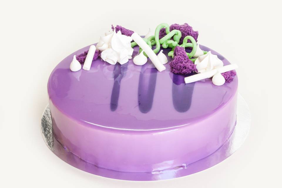 Textures of Blueberry Entremet