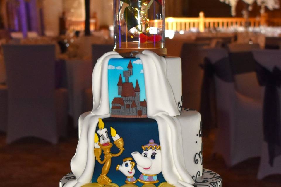 Beauty and the Beast cake