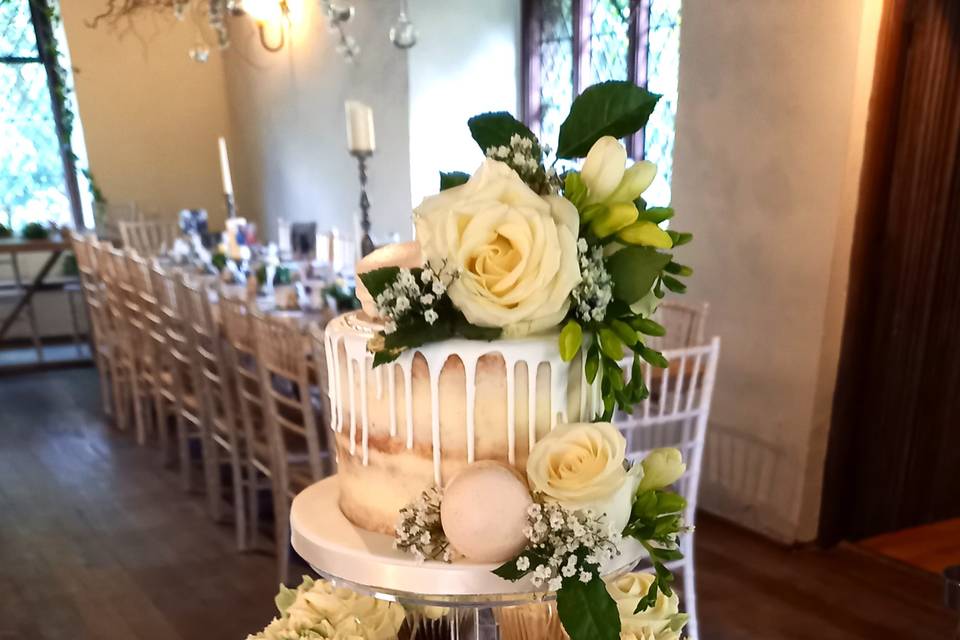 Flower cupcake tower