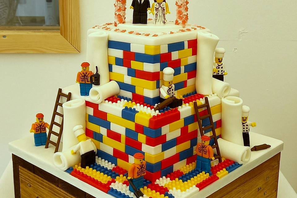 Lego wedding cake