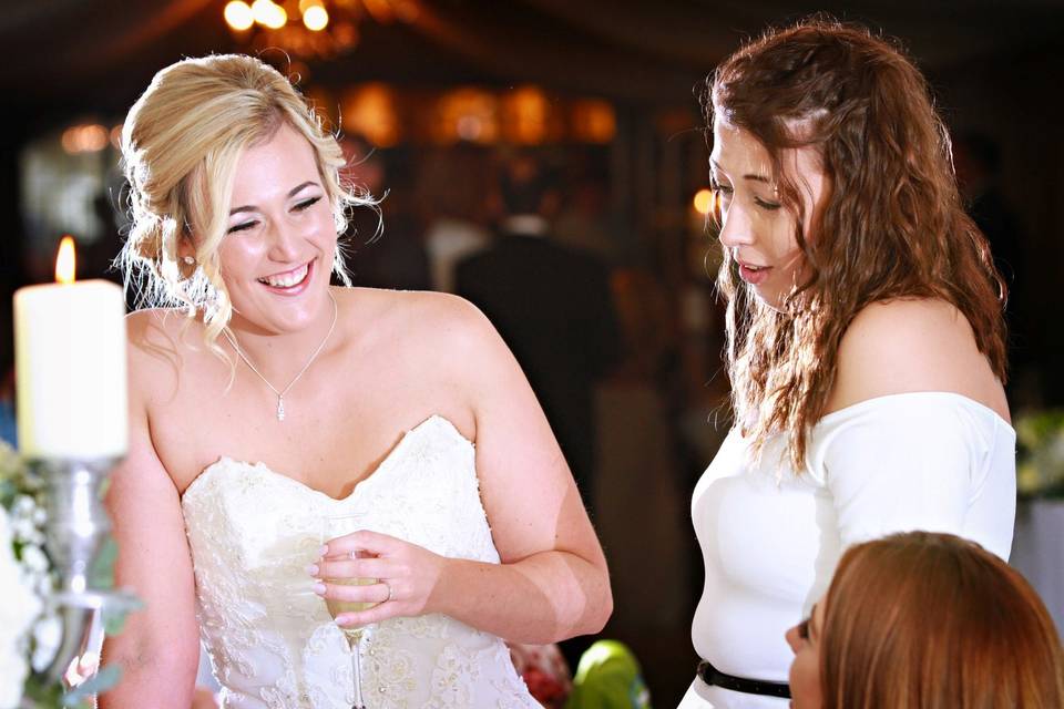 Bride and guests