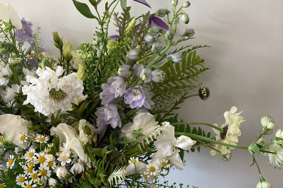 Lilac and white bouquet