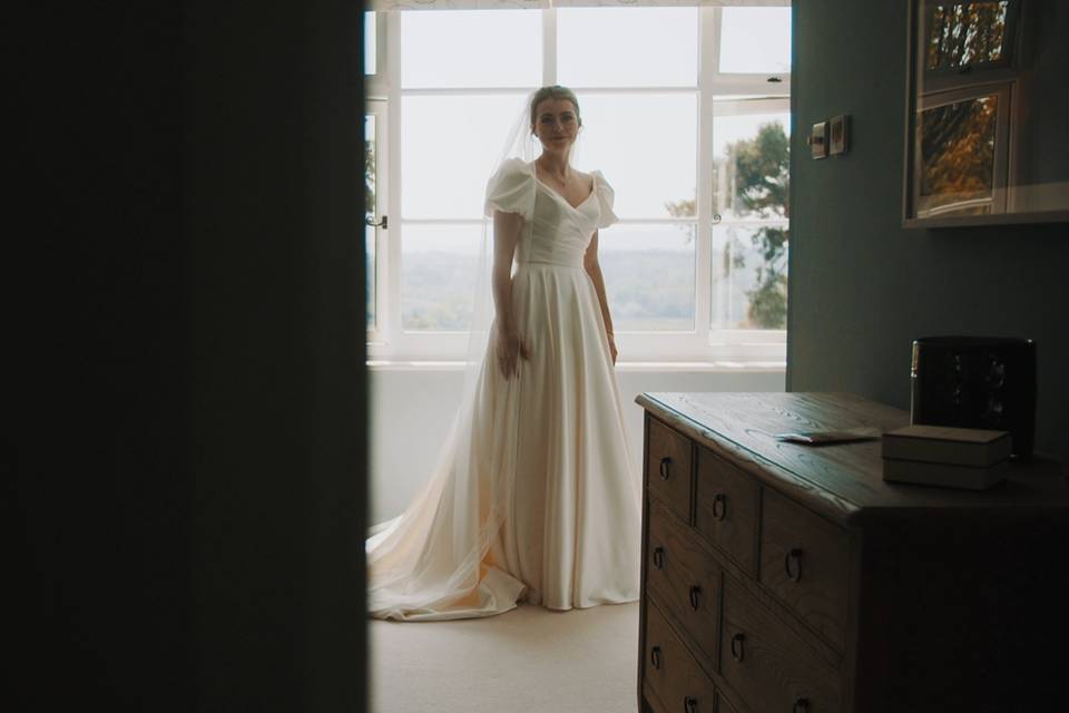 The wedding dress