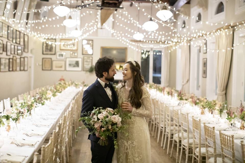 Newlyweds in the Long Room