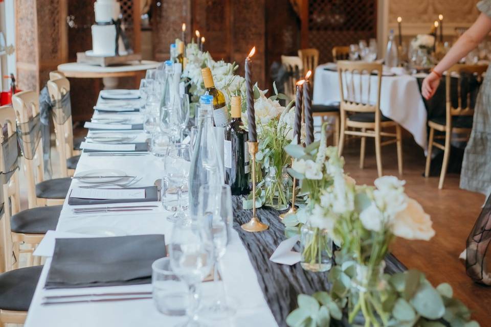 Top table set up
