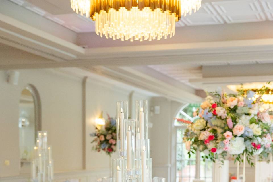 Elegant Glass Candelabra