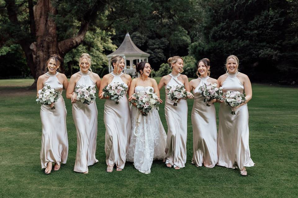 Blush Bridesmaid Bouquets