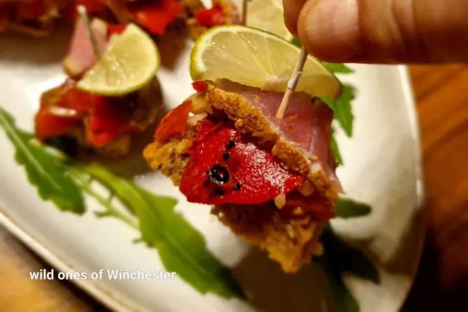 Homemade canapes