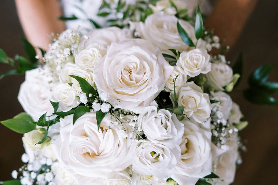Ivory Hand Tied Bouquet