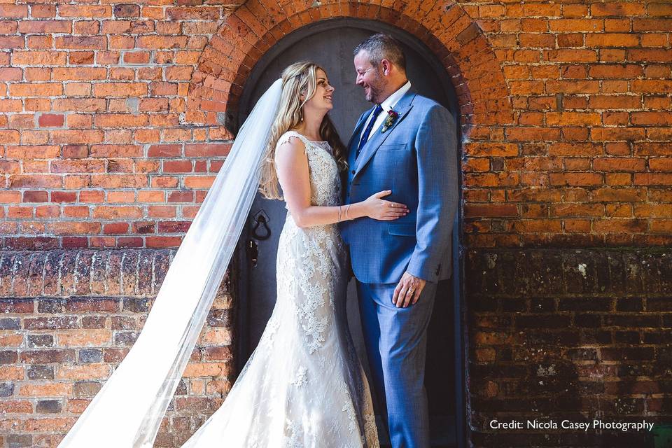 Couple in doorway