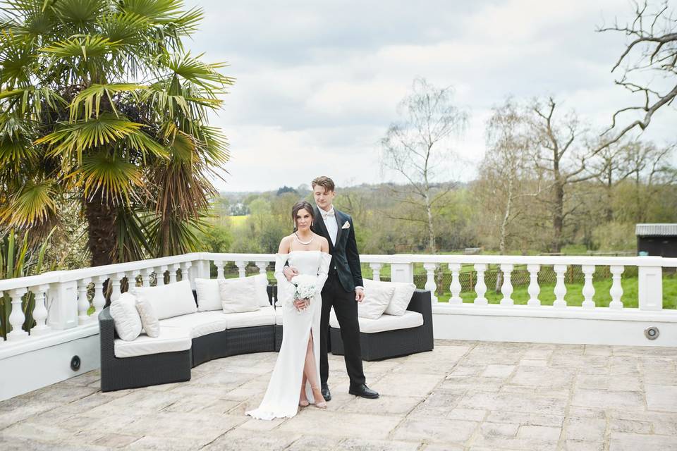 Couple on balcony