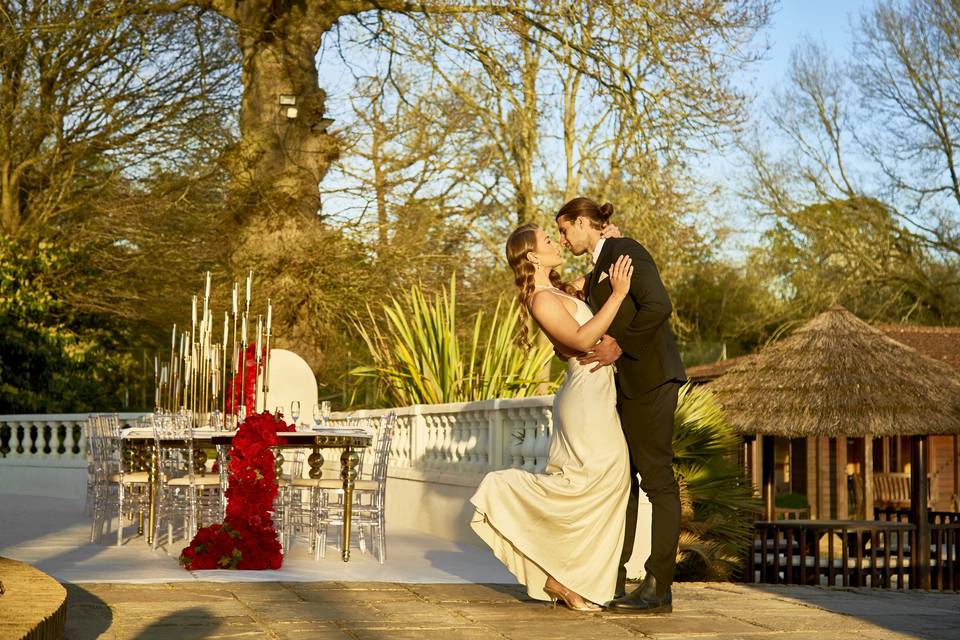 Couple on the terrace