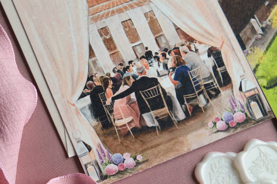 Wedding Guests Illustration