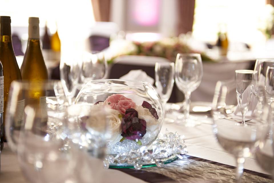 Place settings and decor