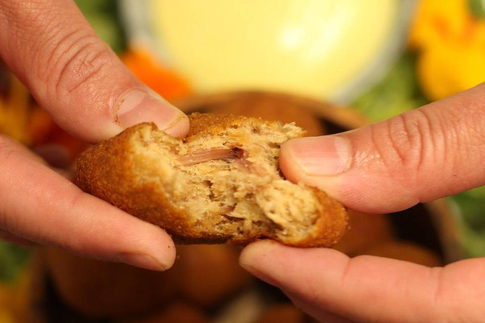 Canapé: Pork croquettes
